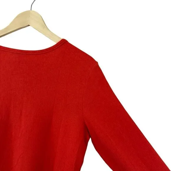 Toad & Co Small Ponderosa Long Sleeve Dress Organic Cotton Winterberry Womens - Picture 15 of 16